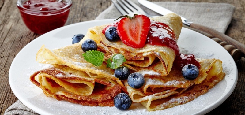 Блинное меню в «Дружбе»